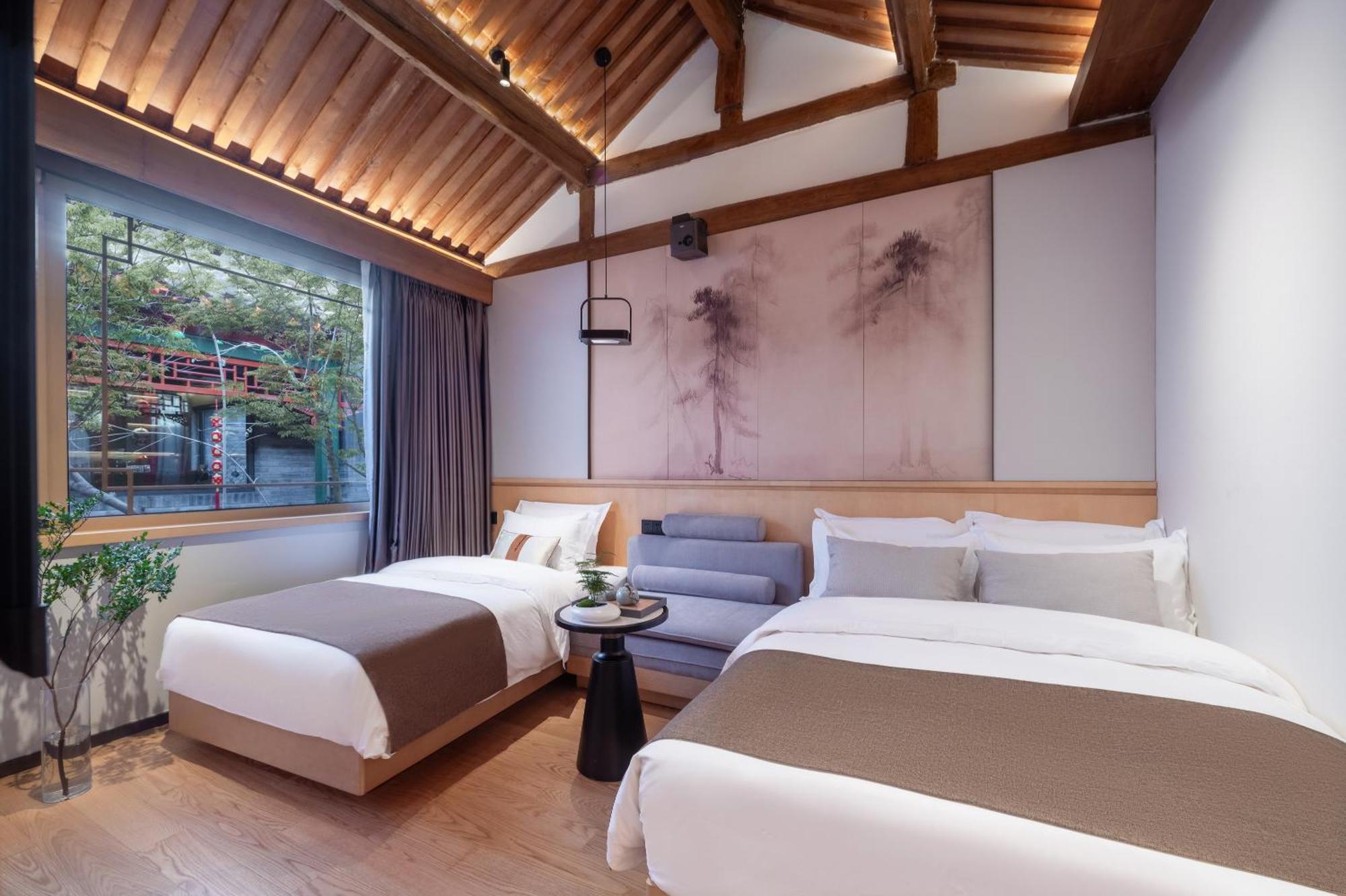Xinxiang Yayuan Beijing Sihe Courtyard With Sky Garden Terrace Near Tiananmen Square Forbidden City Wangfujing Pedestrian Street And The Subway Exterior foto